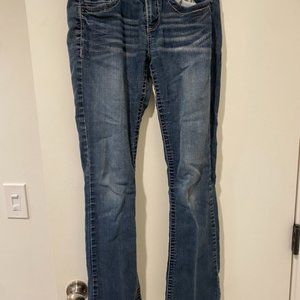 Mudd Low-Rise Skinny Blue Denim Jeans Size 2